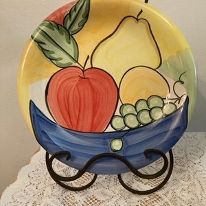 SALUTE CERAMIC FRUIT PLATE